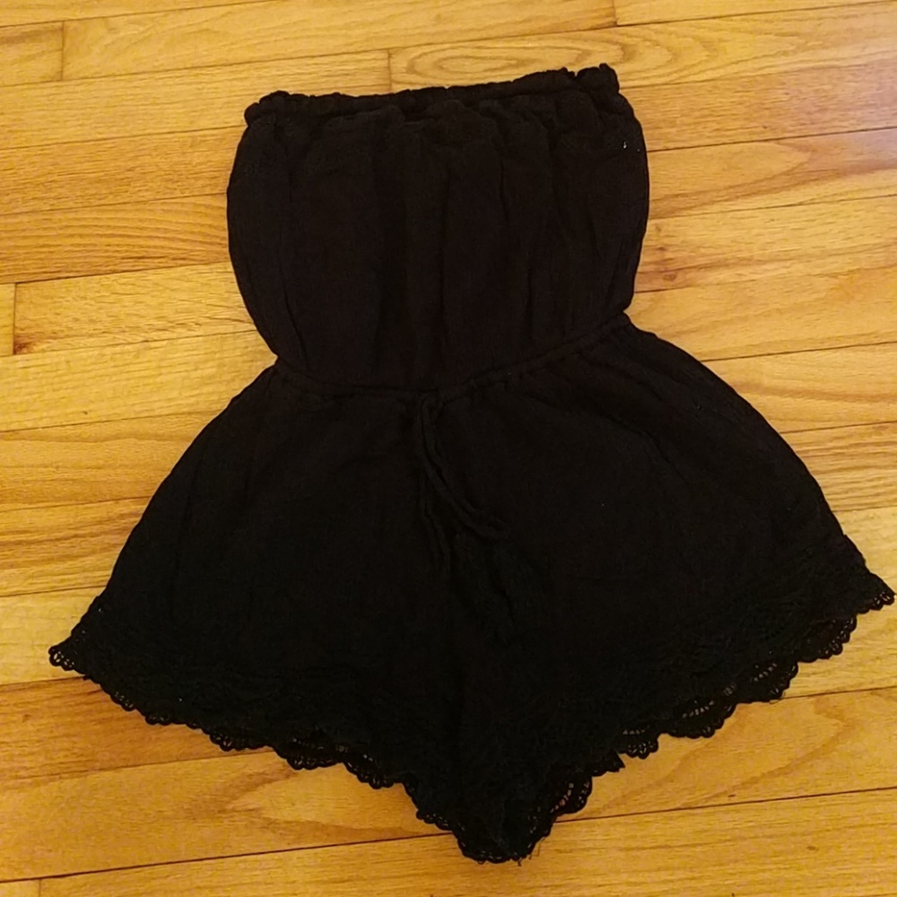 Black romper/cover up